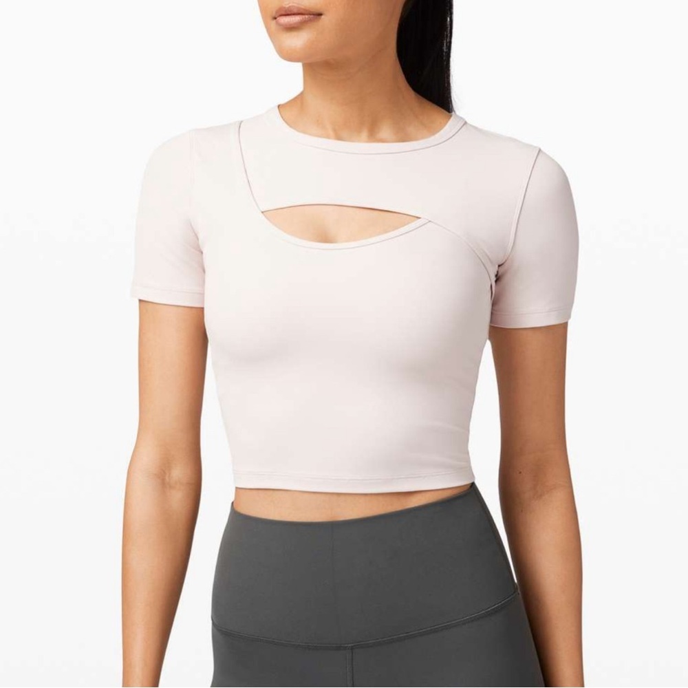Lululemon Sports Tee Get Centred Short Sleeve *Nulu Color Misty Pink Size 6